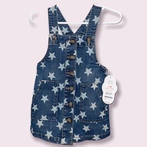 Baby Girl “Wonder Nation” Overall Jean Dress